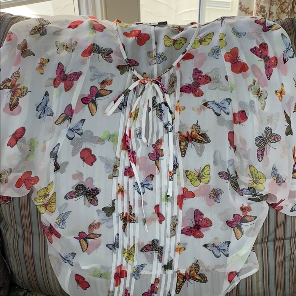 Fifteen-Twenty Butterfly print top